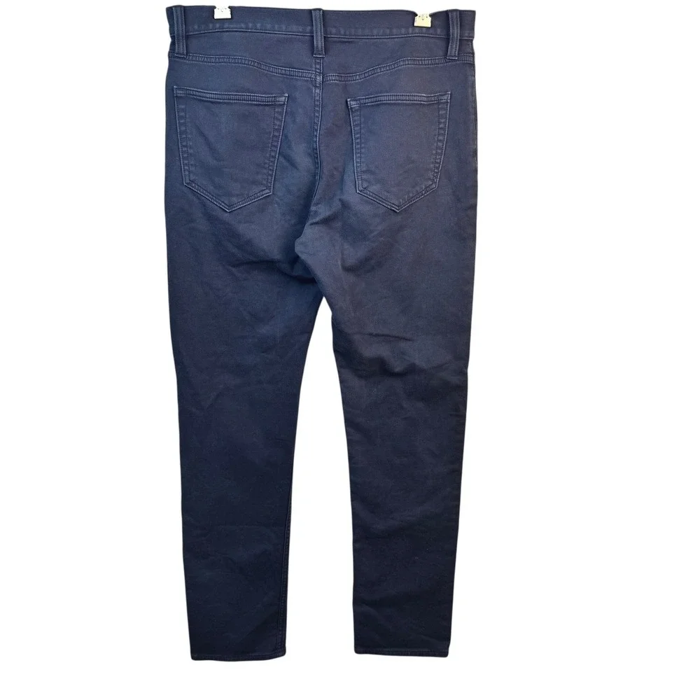 Banana Republic Slim Traveler Navy Pants Men 32x32 Casual‎ Stretch Cotton Blend